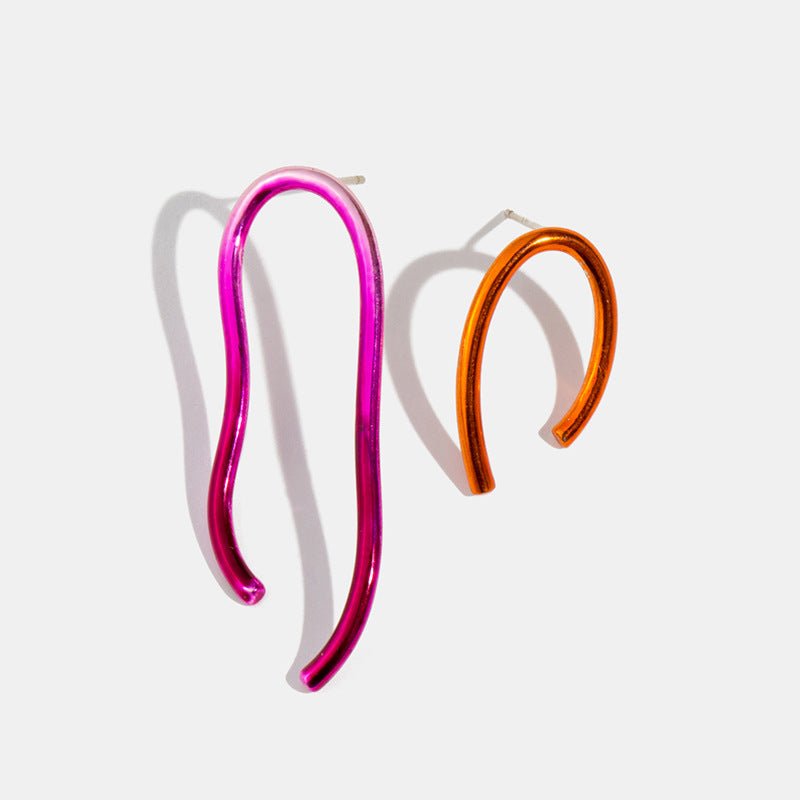 Pendientes De Aleación De Geometría Pintada al por mayor